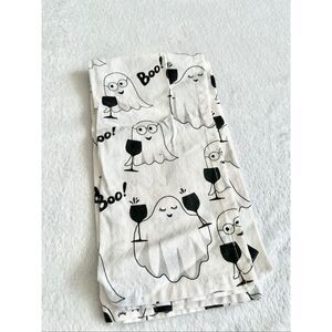 Scary Booze - ghosts with wine glasses Halloween decorative kitchen towel - Doma